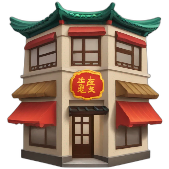 Exterior of Chinese restaurant emoji