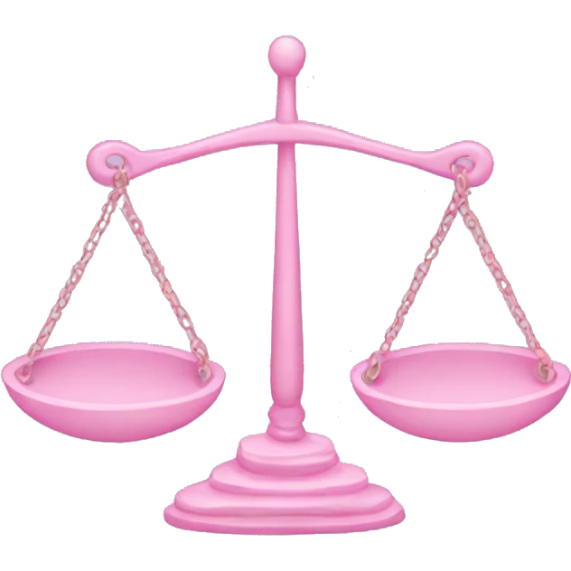 Pastel pink Libra symbol  emoji