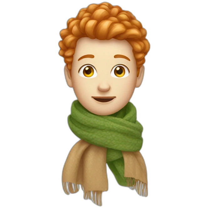 ginger root with scarf emoji