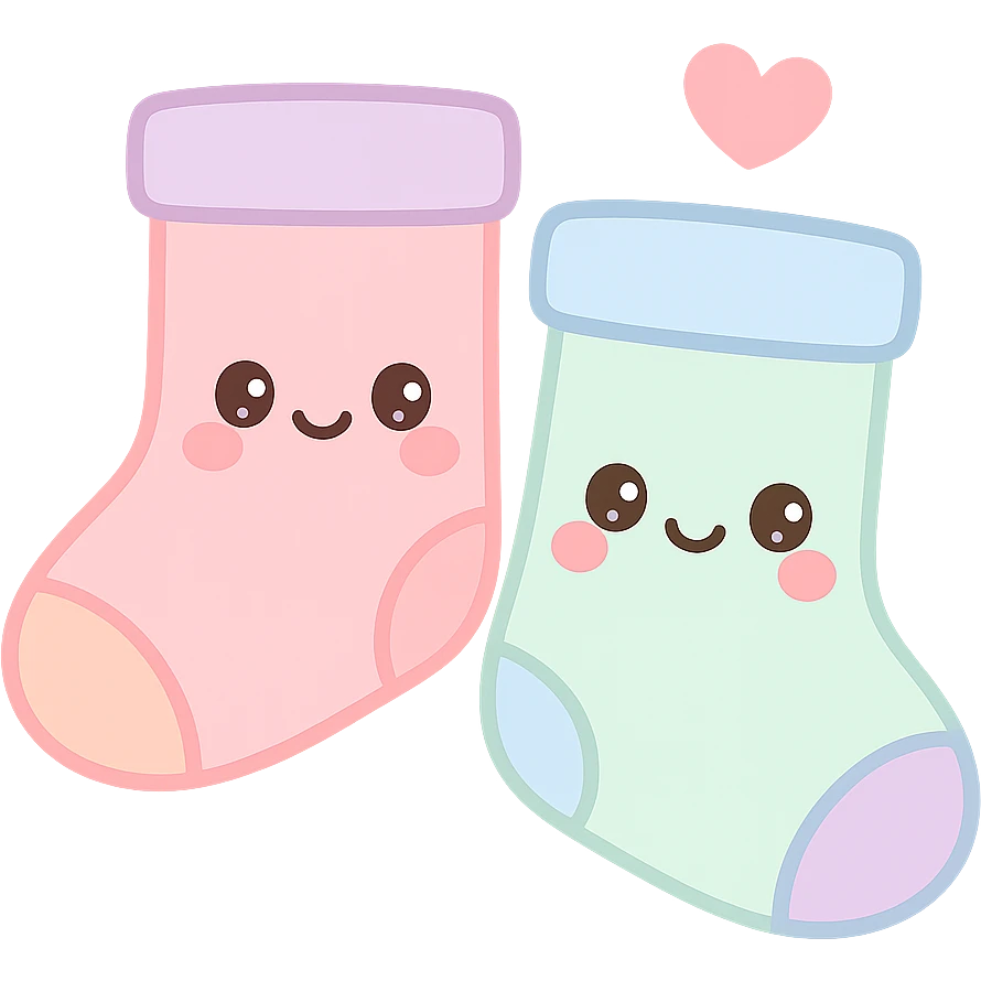 cute socks emoji