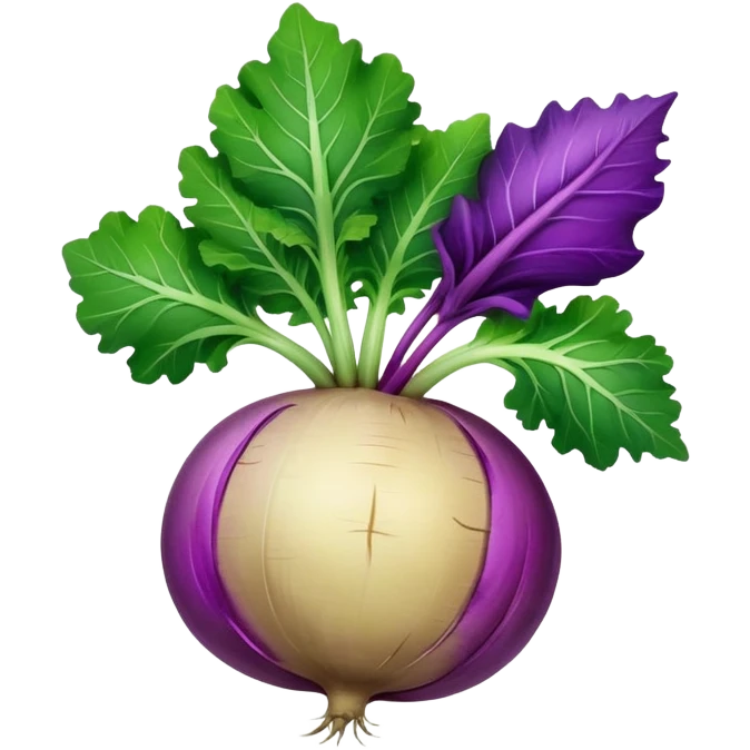 turnip with leaves emoji
