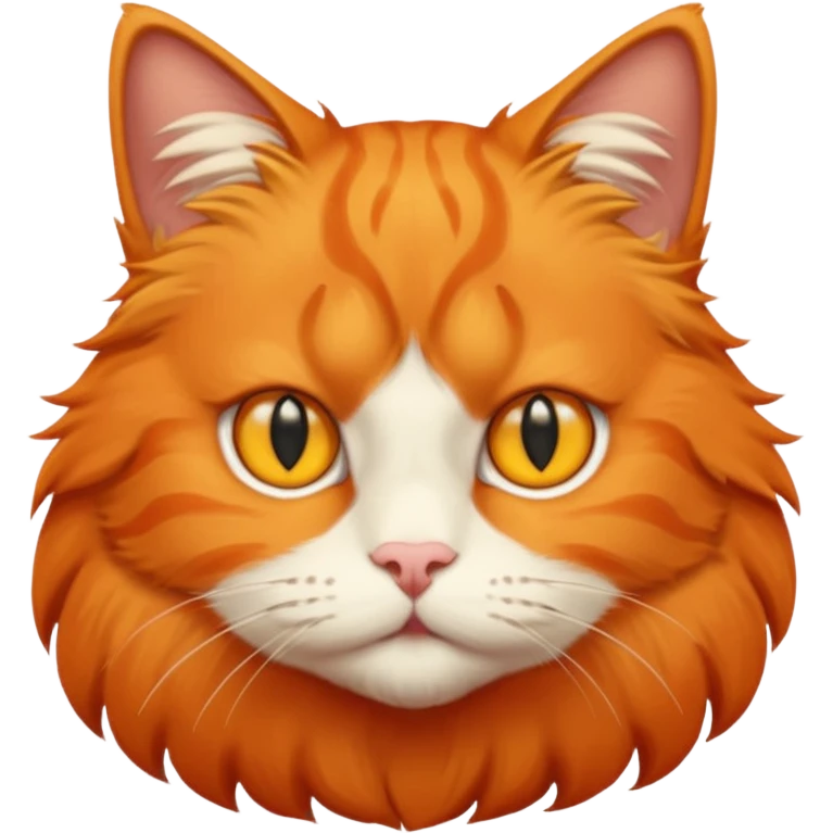 Orange cat with yellow eyes  emoji