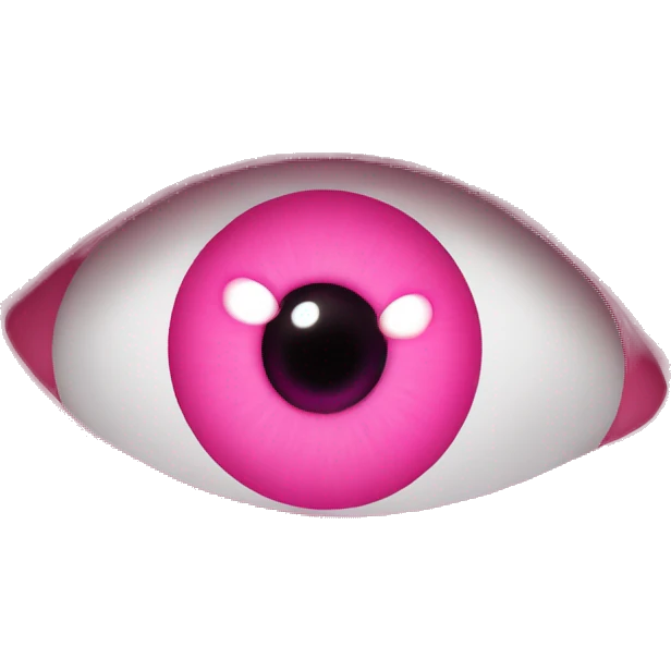heart eye with pink eyes emoji
