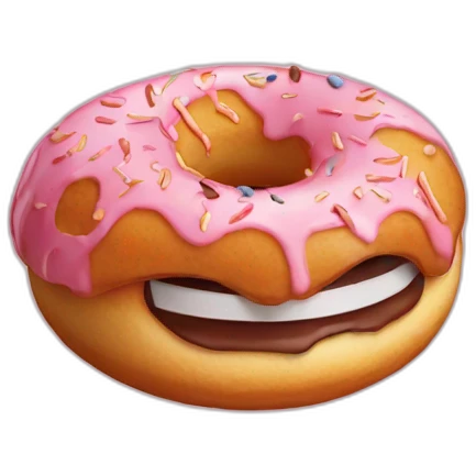 naruto eating a donut emoji
