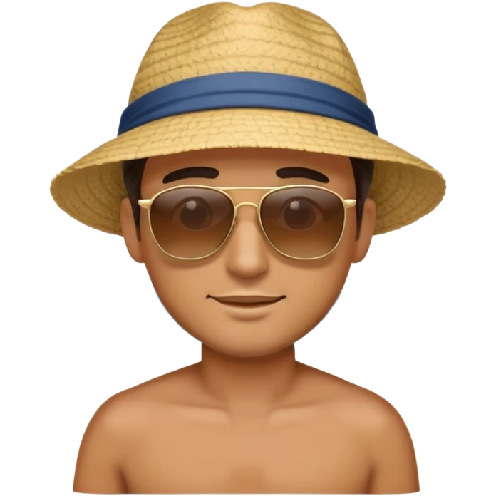 Mann auf strand  emoji