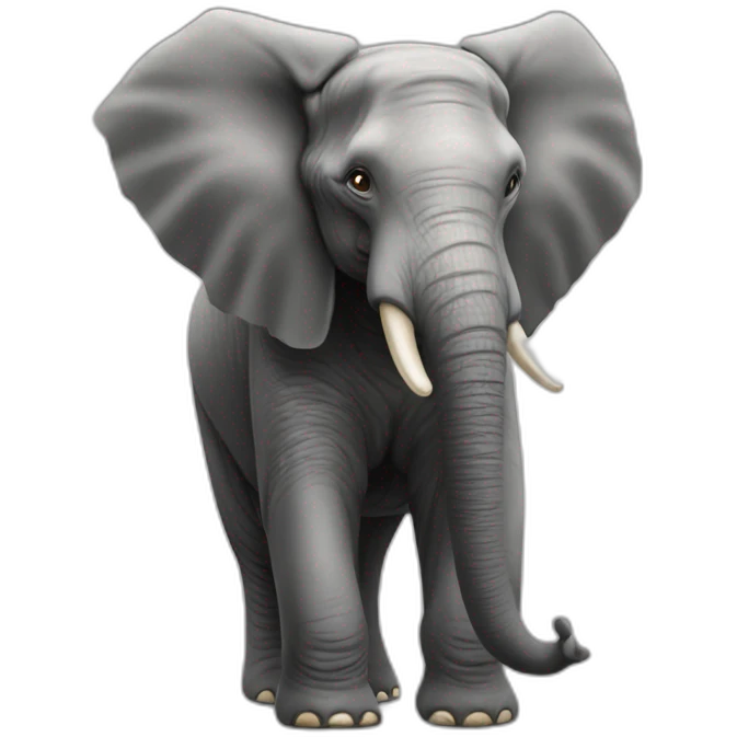 Éléphant qui joue du youkulélé emoji