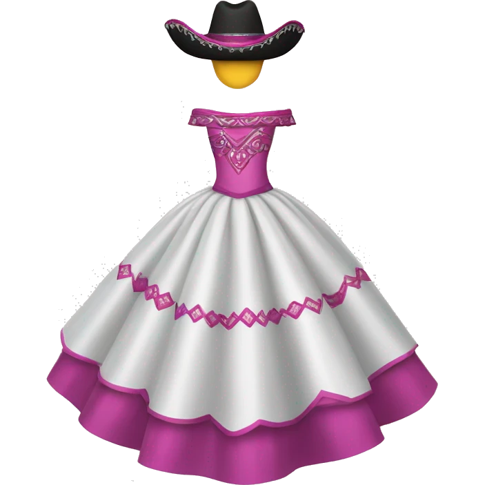 Charro quinceañera dress emoji
