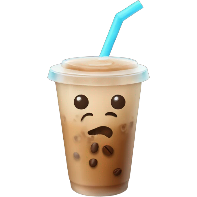 Iced coffee emoji