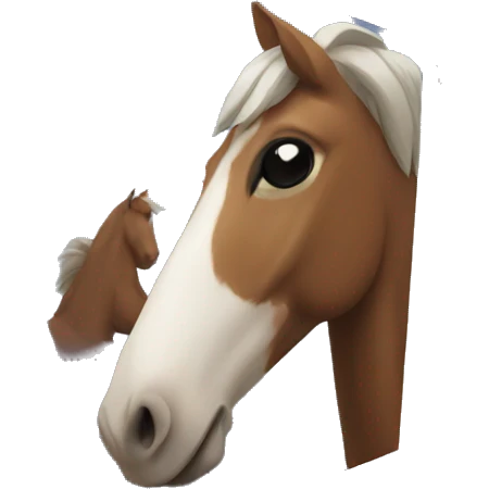 cube shaped horse emoji