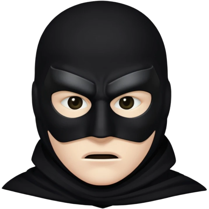 dc black mask emoji