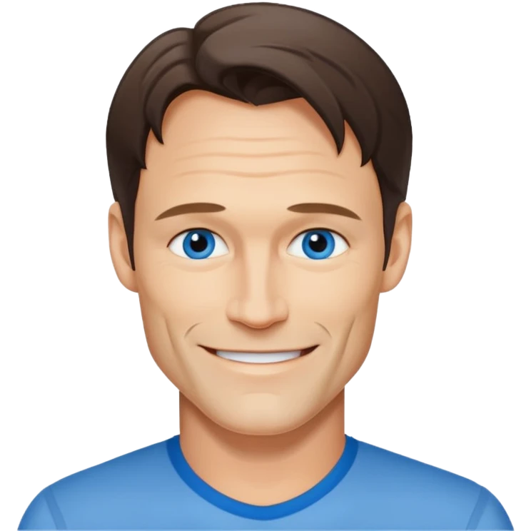 Stephen Moyer with blue eyes emoji