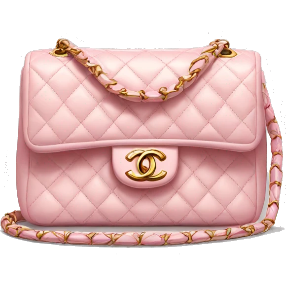 Light pink Chanel bag emoji