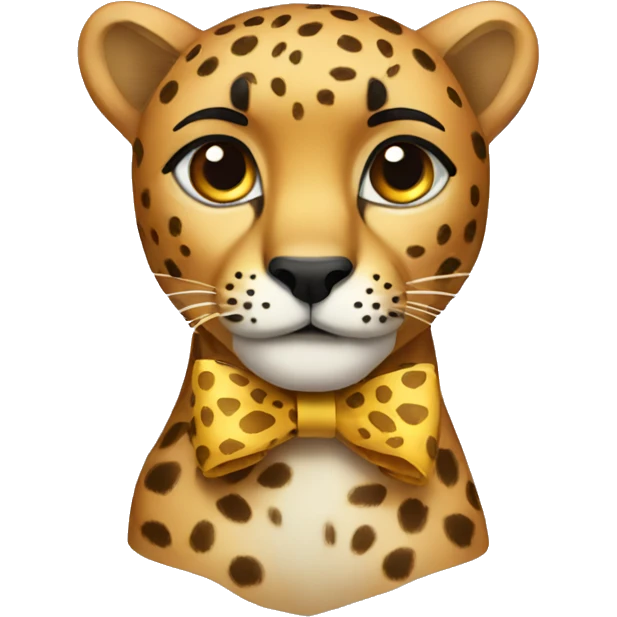 Cheetah  bow emoji