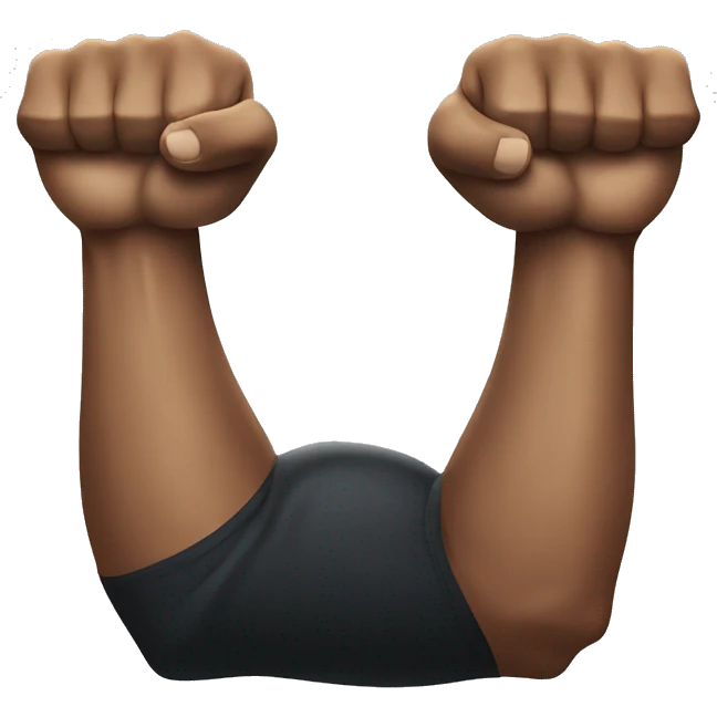 Arm wrestling 2 strong hands emoji