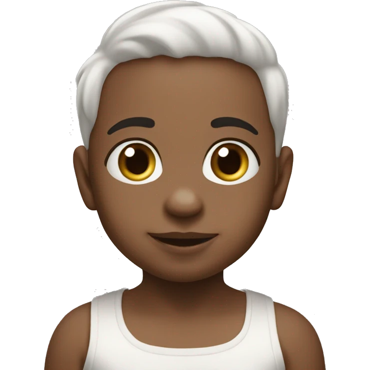 White Baby ￼￼ emoji