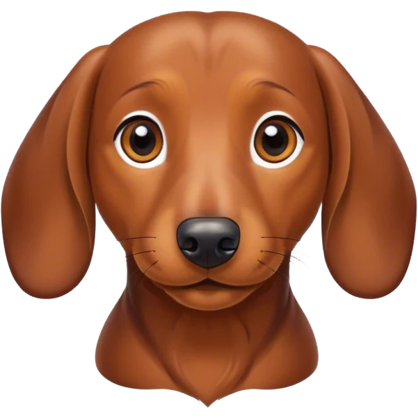 Un perro salchicha  emoji