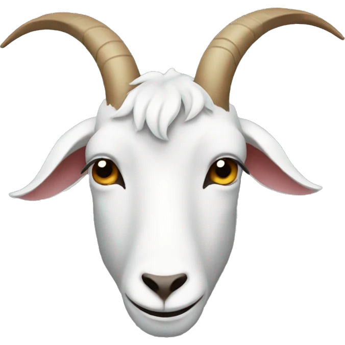 sideways facing goat head emoji