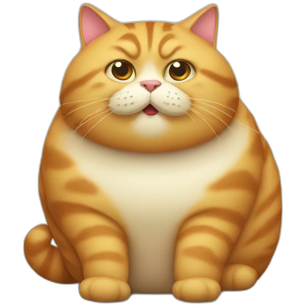 fat cat with doobbi emoji