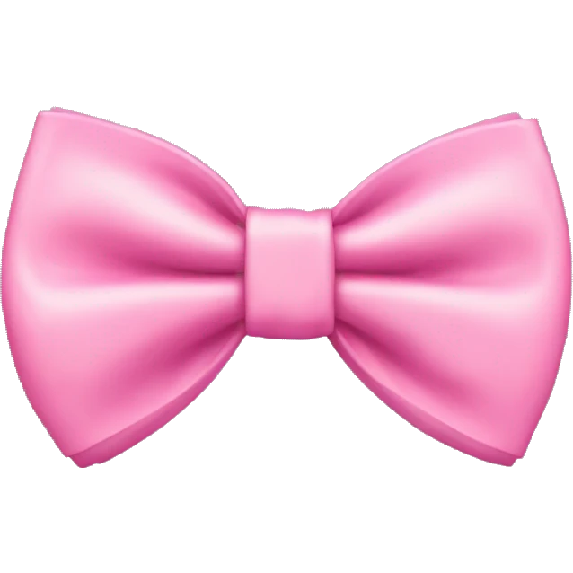 A pink coquette bow tie  emoji