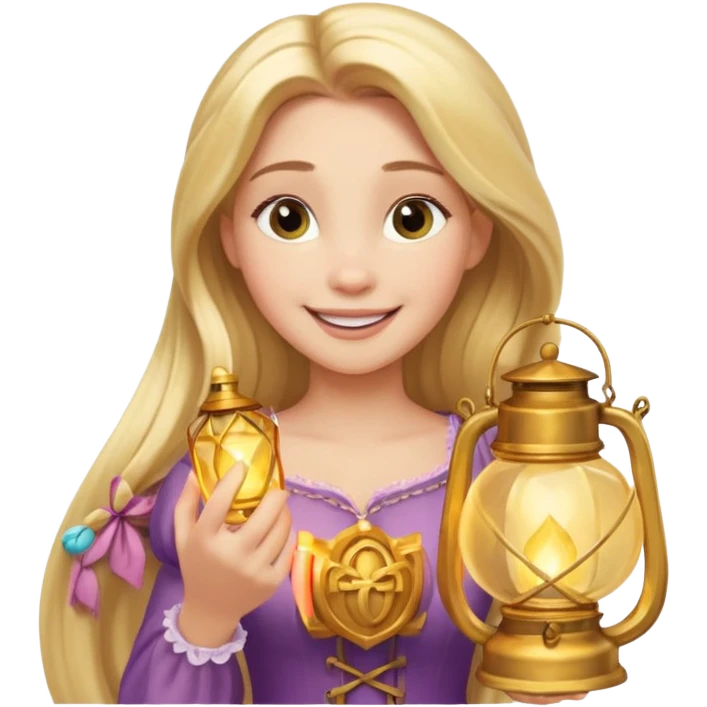 rapunzel lantern emoji emoji