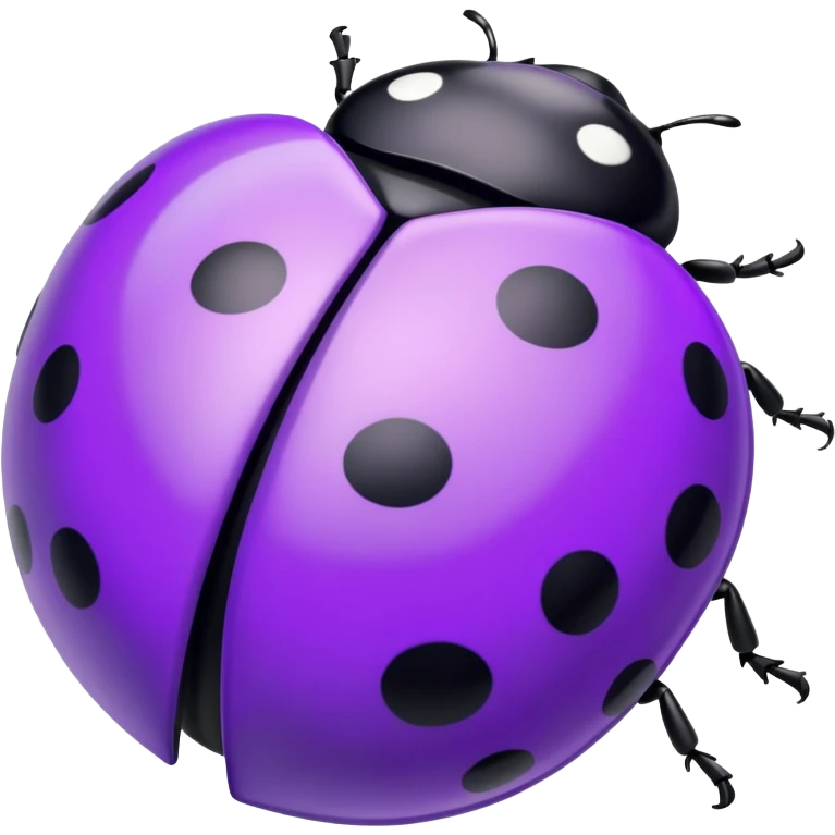 Purple ladybug emoji