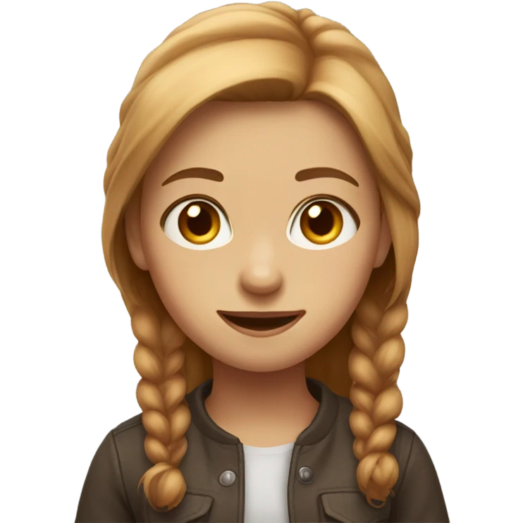 hazelnut brained girl emoji