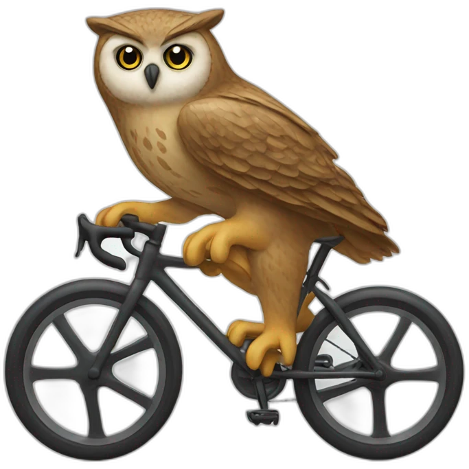 owl cycling emoji