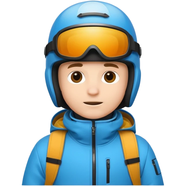 man snowboarding on snow emoji