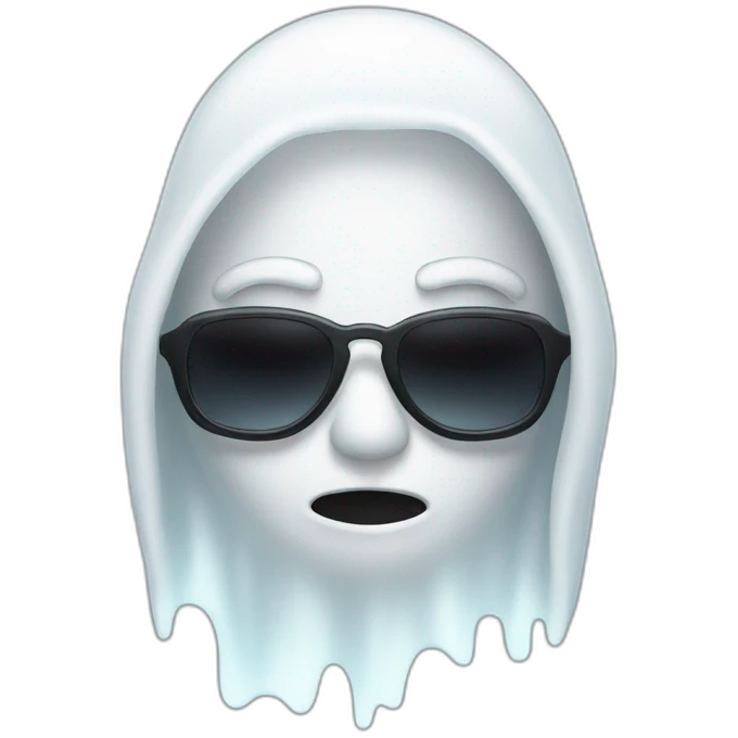ghost with sunglasses emoji