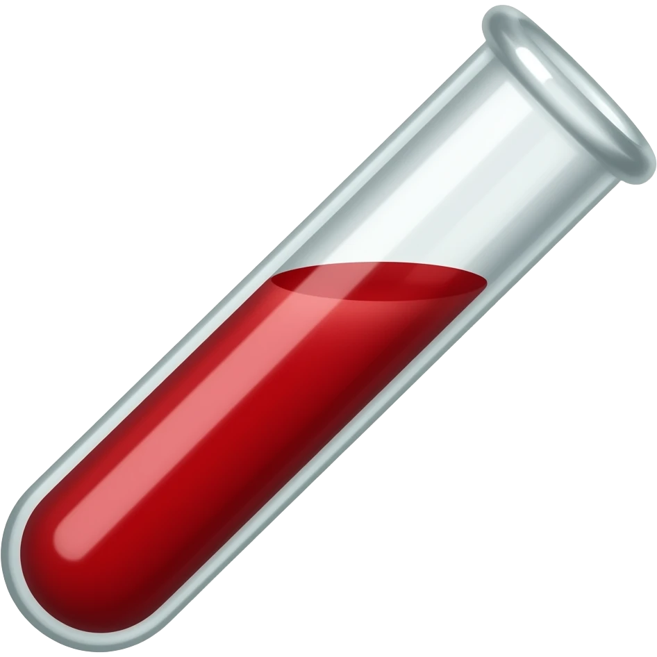 кровь в пробирке emoji