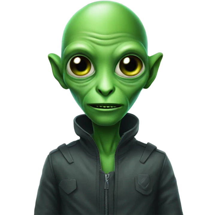 Green alien  emoji