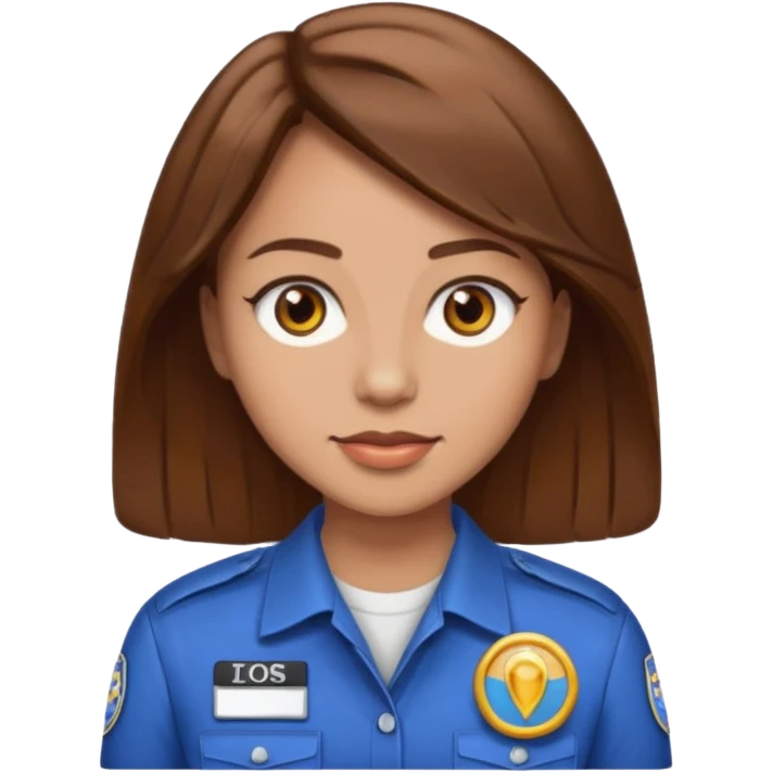 Brown hair brown eyes light skin female journalist emoji