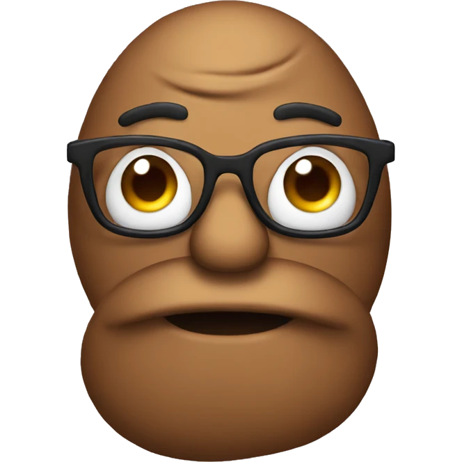 poop with glasses emoji