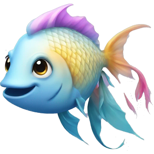 fish with a unicorn  emoji