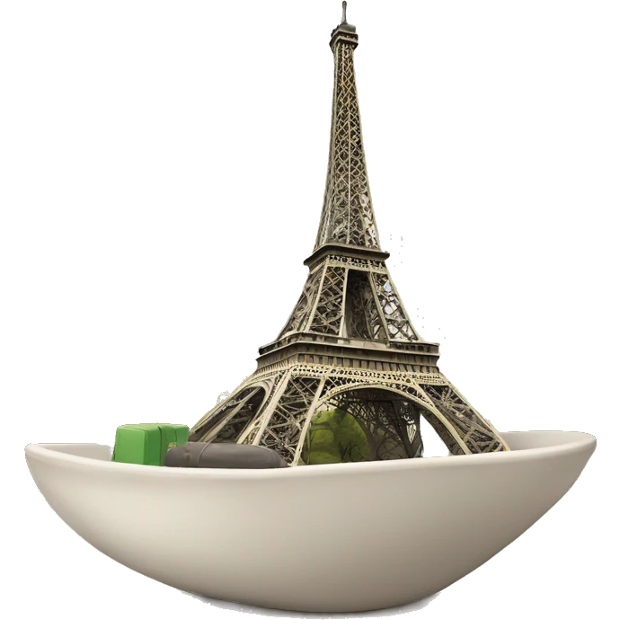 tour eiffel con boina emoji