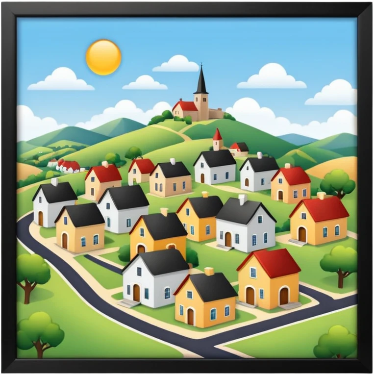 pequeño pueblo emoji