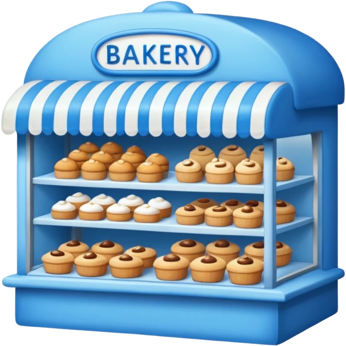 blue bakery store emoji