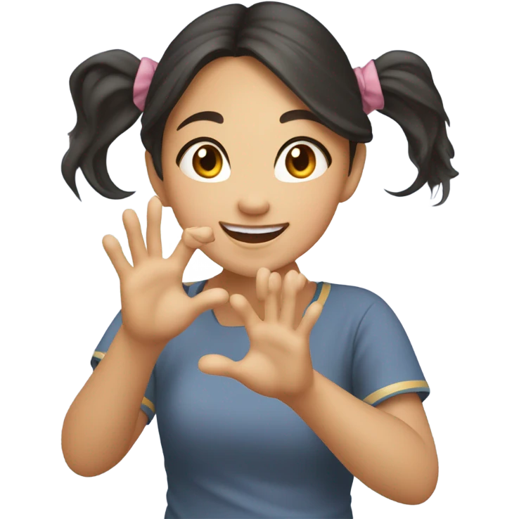 Thai girl loves me emoji