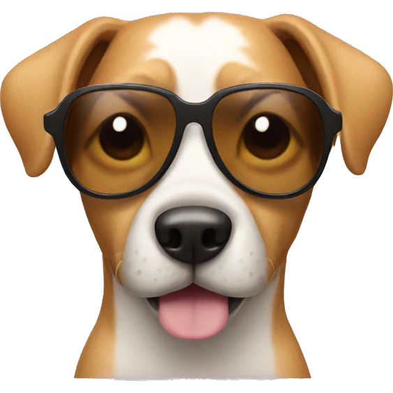 Dog with sunglasses emoji