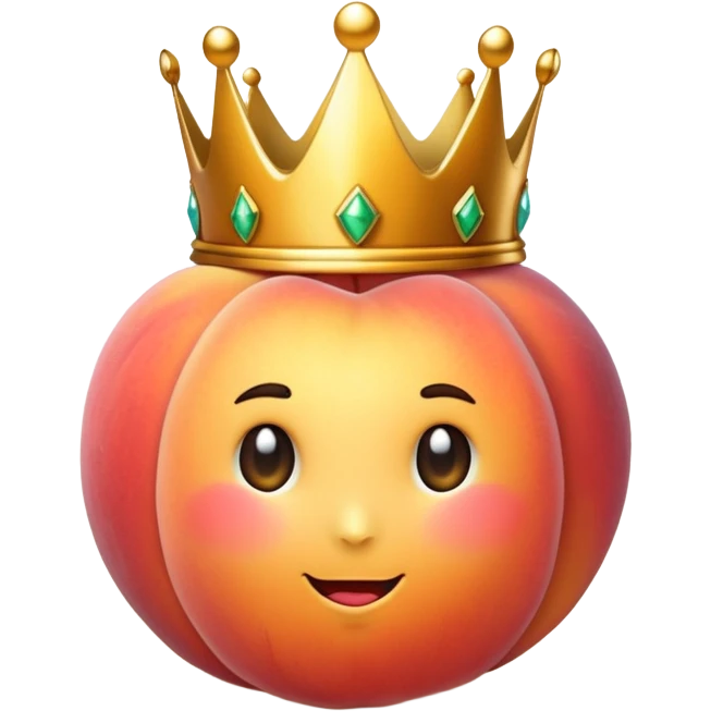 Peach with a crown  emoji