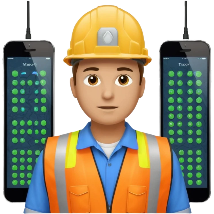 Строитель активно пользующийся нейросетями emoji