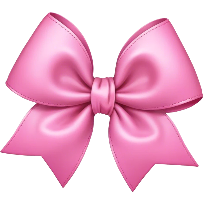 Pink clean girl bow emoji