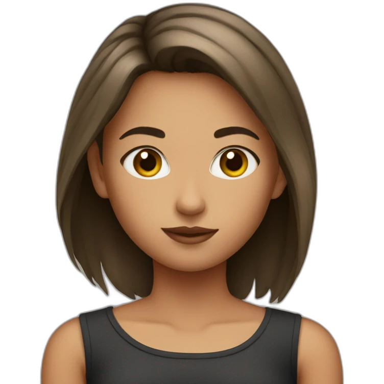 Girl with crop top emoji