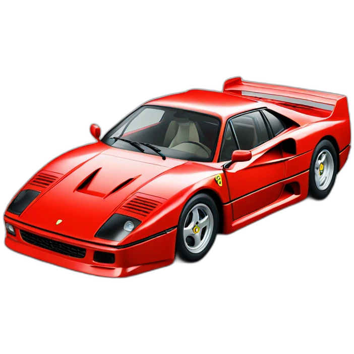 ferrari f40 red car emoji