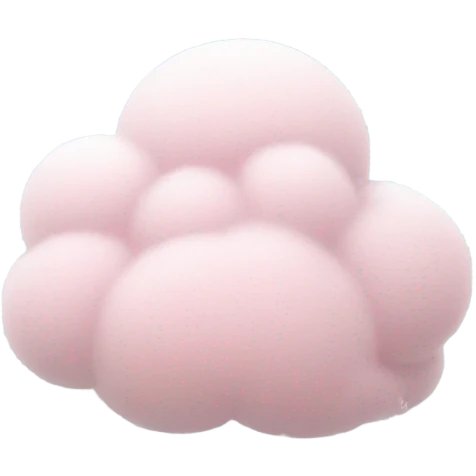Pink cloud with snow and snowflakes emoji