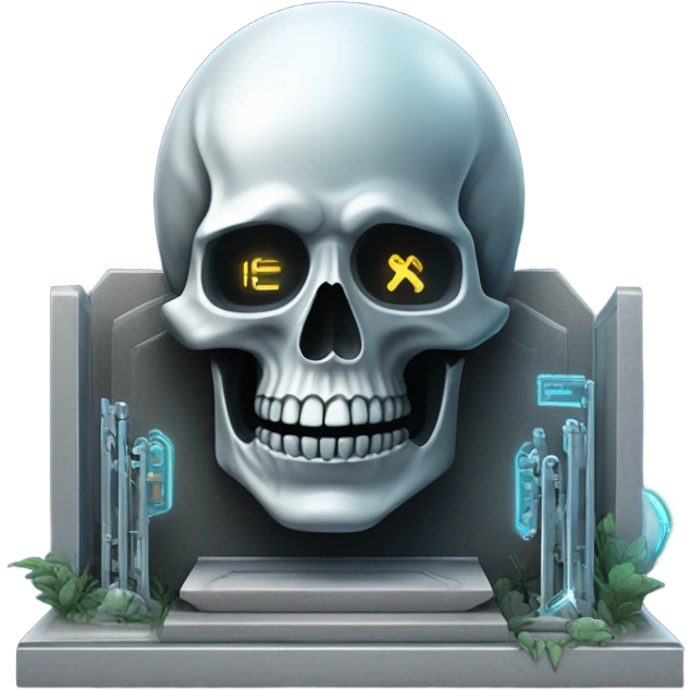 Cyborg grave emoji