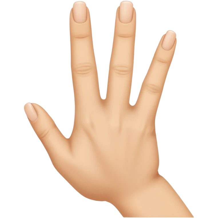 Middle finger emoji but instead of the middle finger it’s the ring finger  emoji