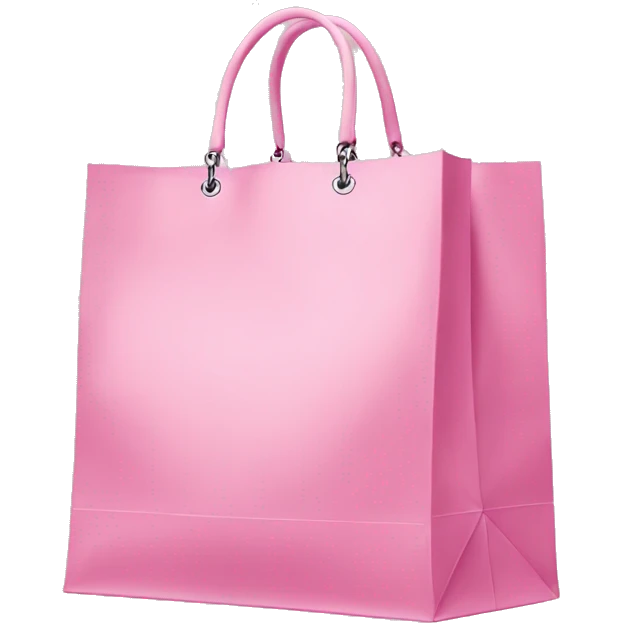 pink shopping bags Dior  emoji