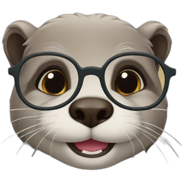 nerdy otter emoji