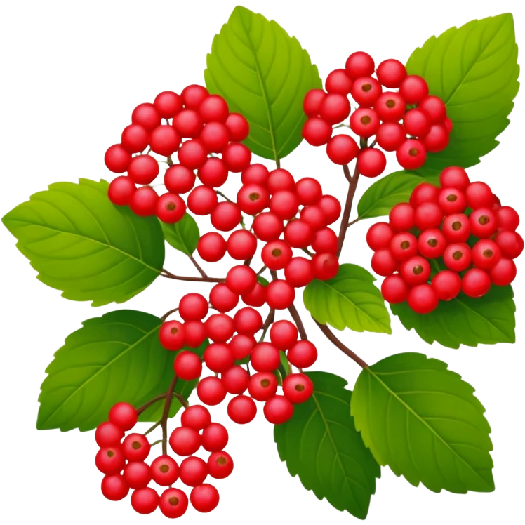 Red viburnum emoji